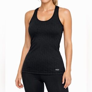 Victoria Secret VSX Black Racerback Workout Tank Top.